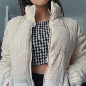 Corduroy Puffer Coat